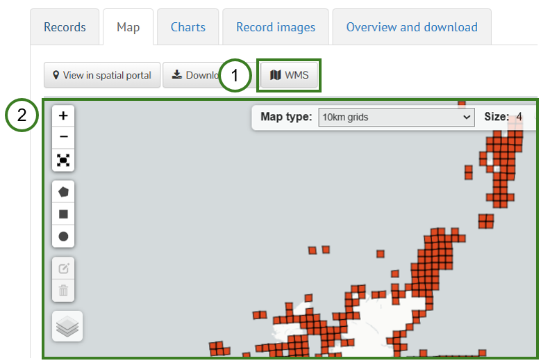 Using the NBN Atlas WMS button - NBN Documentation